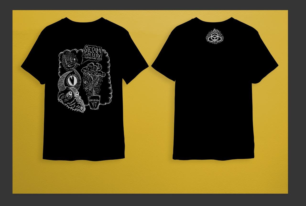 XXL Black Front Design SHIRT Artist Spotlight Shirt- Upward Coyote ...