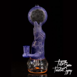 Red Coral Hornet Head Hand Pipe Glass Pipe For Sale|StayLit Design